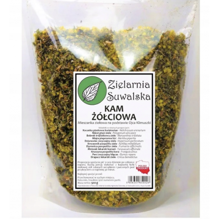 KAM ŻÓŁCIOWA mieszanka ziołowa wg przepisu Ojca Klimuszki  500g