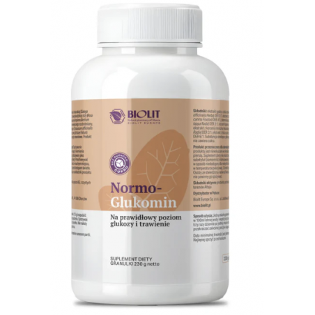 Normo-glukomin (prawidłowy poziom glukozy i trawienie) 230g Biolit