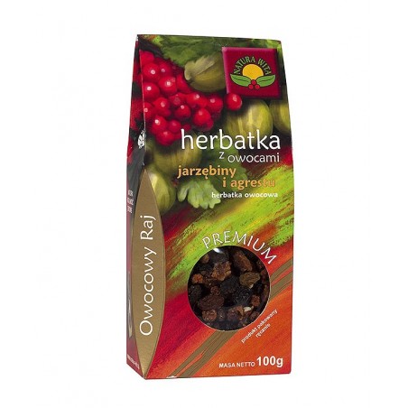 Herbatka z owocami jarzębiny i agrestu 100g Natura Wita