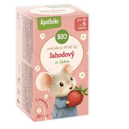 Herbatka dla dzieci dzika róża z truskawką 20 × 1,5g (od 9. miesiąca) Apotheke