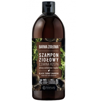 Szampon ziołowy czarna rzepa 480ml BARWA