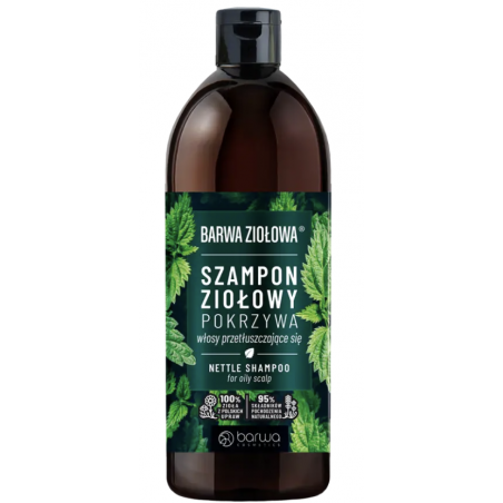 Szampon ziołowy pokrzywa 480ml BARWA