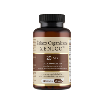 Żelazo organiczne (diglicynian żelaza) 90 kapsułek Xenico