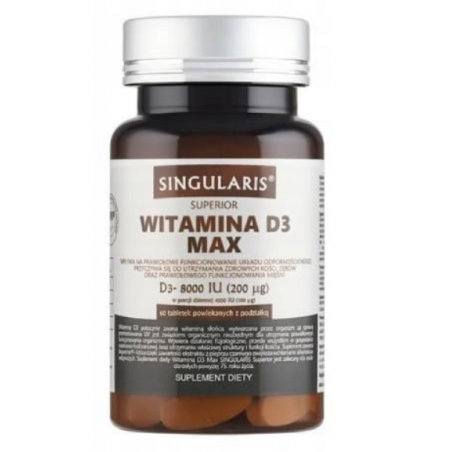Witamina D3 max 8000 IU Singularis 60 sztuk Singularis