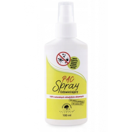 PAC Spray Odświeżający o zapachu odstraszającym owady 100ml Melaleuca