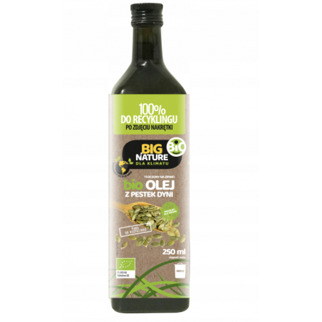 Olej z pestek dyni BIO tłoczony na zimno Big Nature 250ml