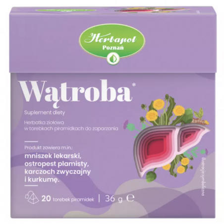 Herbata Wątroba 20 torebek Herbapol Poznań