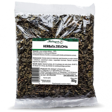 Herbata zielona Herbapol 80g