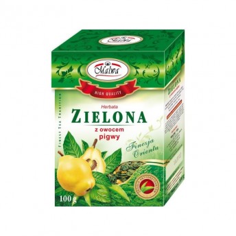 Herbata zielona z owocem pigwy 100g Malwa