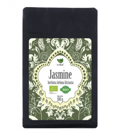 BIO Herbata JASMINE zielona liściasta 100 g Ecoblik