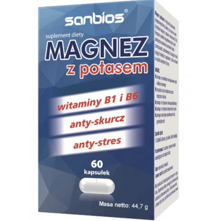 Magnez z potasem 60 sztuk SANBIOS