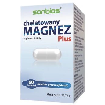 Magnez chelatowany plus 60 sztuk SANBIOS