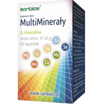 MultiMinerały 8 minerałów 60 sztuk SANBIOS