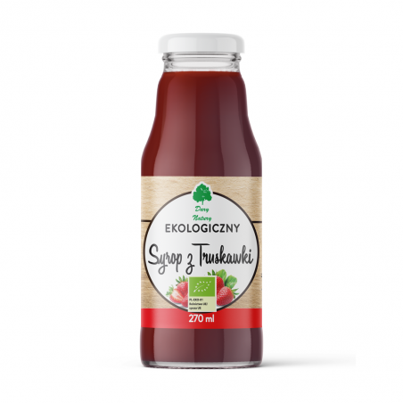 Syrop z truskawki EKO 270ml Dary Natury