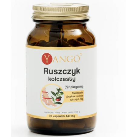 Ruszczyk kolczasty 5% ruskogenin 90 kapsułek YANGO