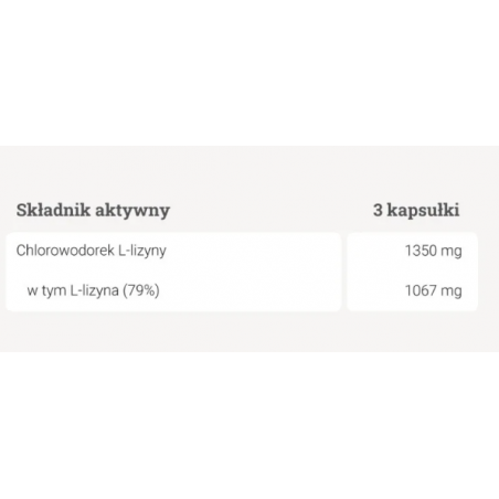 L-lizyna 90 kapsułek YANGO - 1