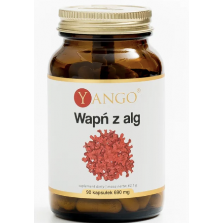Wapń z alg czerwonych 90 kapsułek YANGO