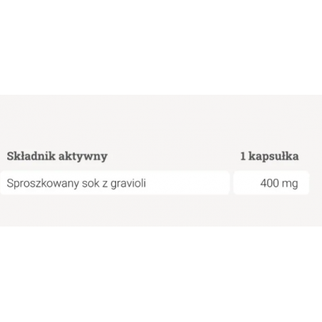 Graviola Guanabana 90 kapsułek YANGO - 1