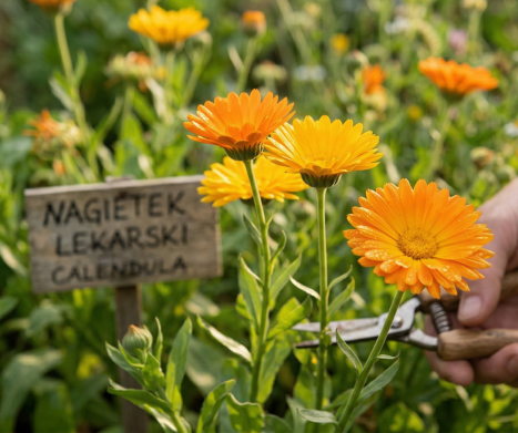 NAGIETEK LEKARSKI (Calendula officinalis) – właściwości, zastosowanie i znaczenie w fitoterapii. Leksykon ziół